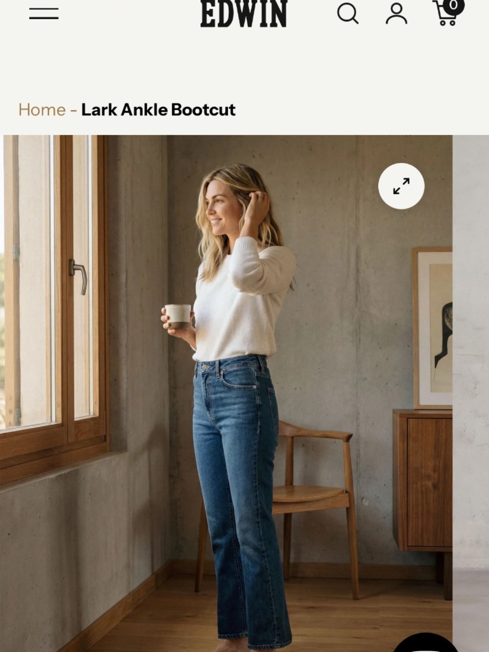 Edwin bootcut ankle